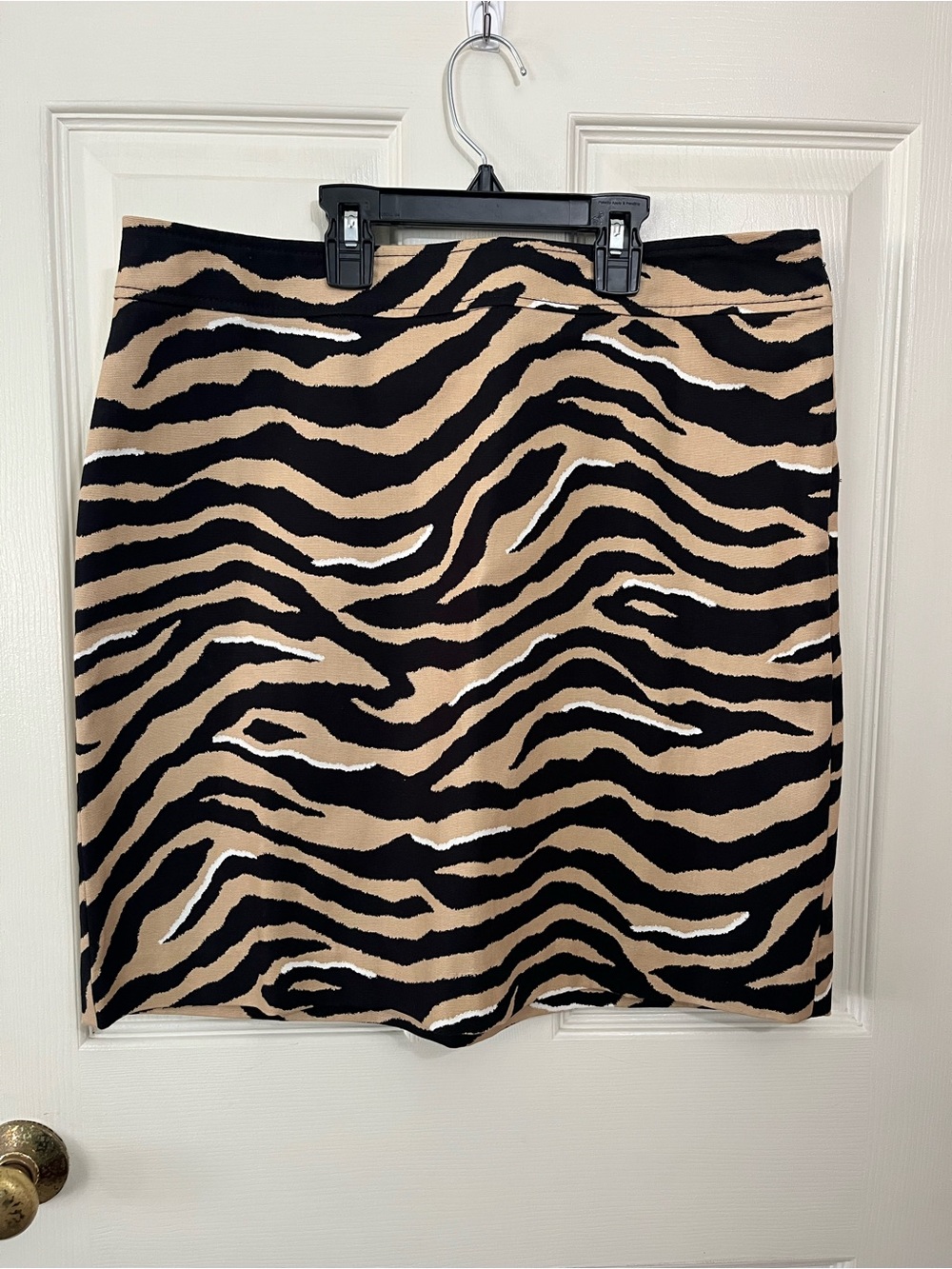 Talbots Zebra Print Pencil Skirt Size 10